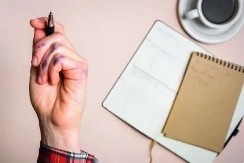 Left Handed Writing Problems and Handwriting Help for Left Handers 2 Inky Palm